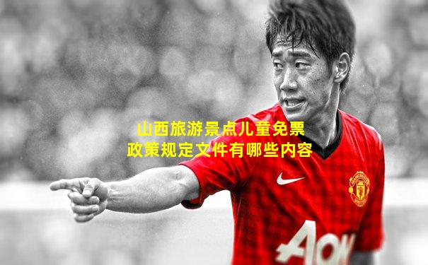 山西旅游景点儿童免票政策规定文件有哪些内容