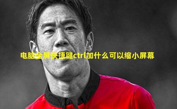 电脑全屏快捷键ctrl加什么可以缩小屏幕